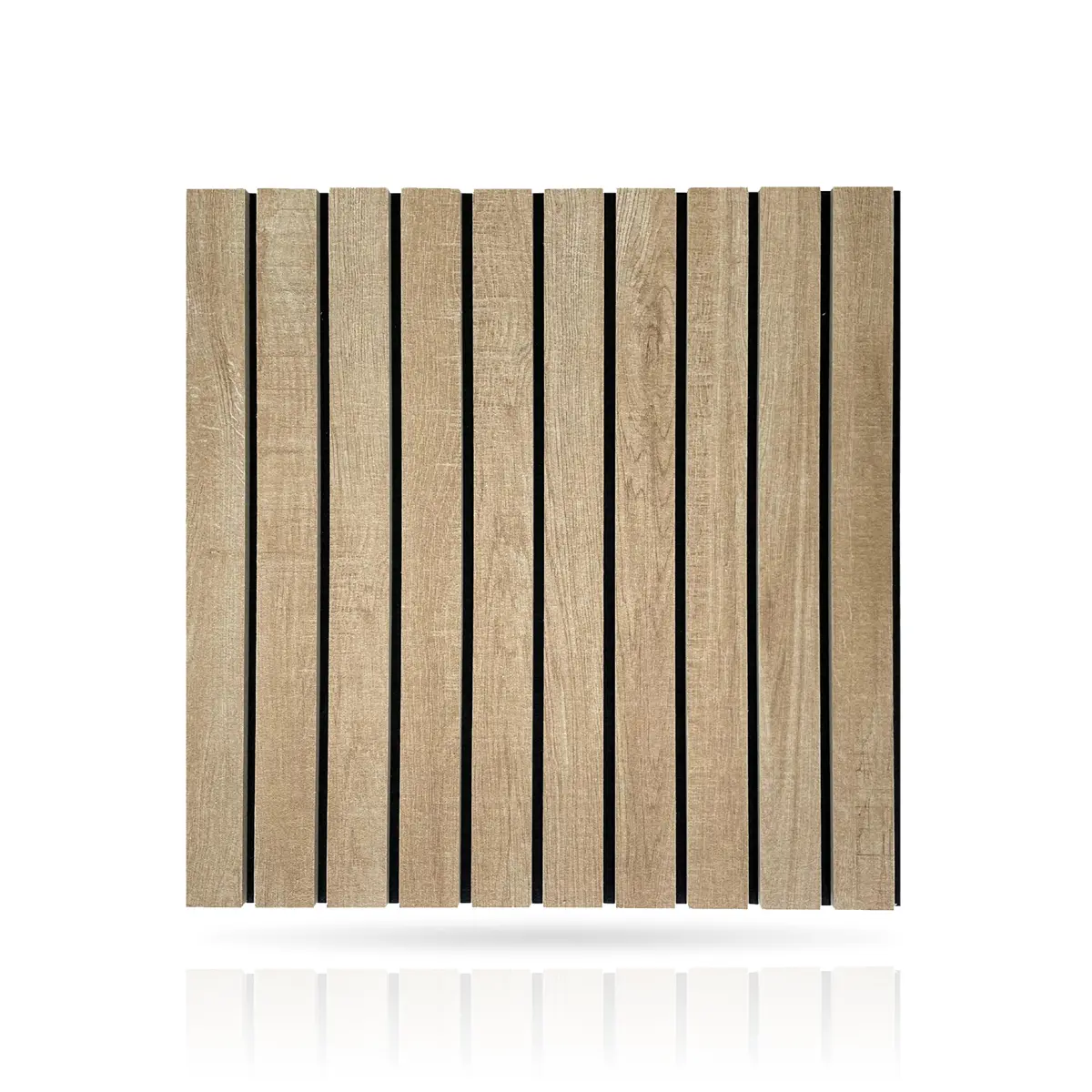 Felt Slatted Acoustic Wall Panels 4 on white background DecorMania UK